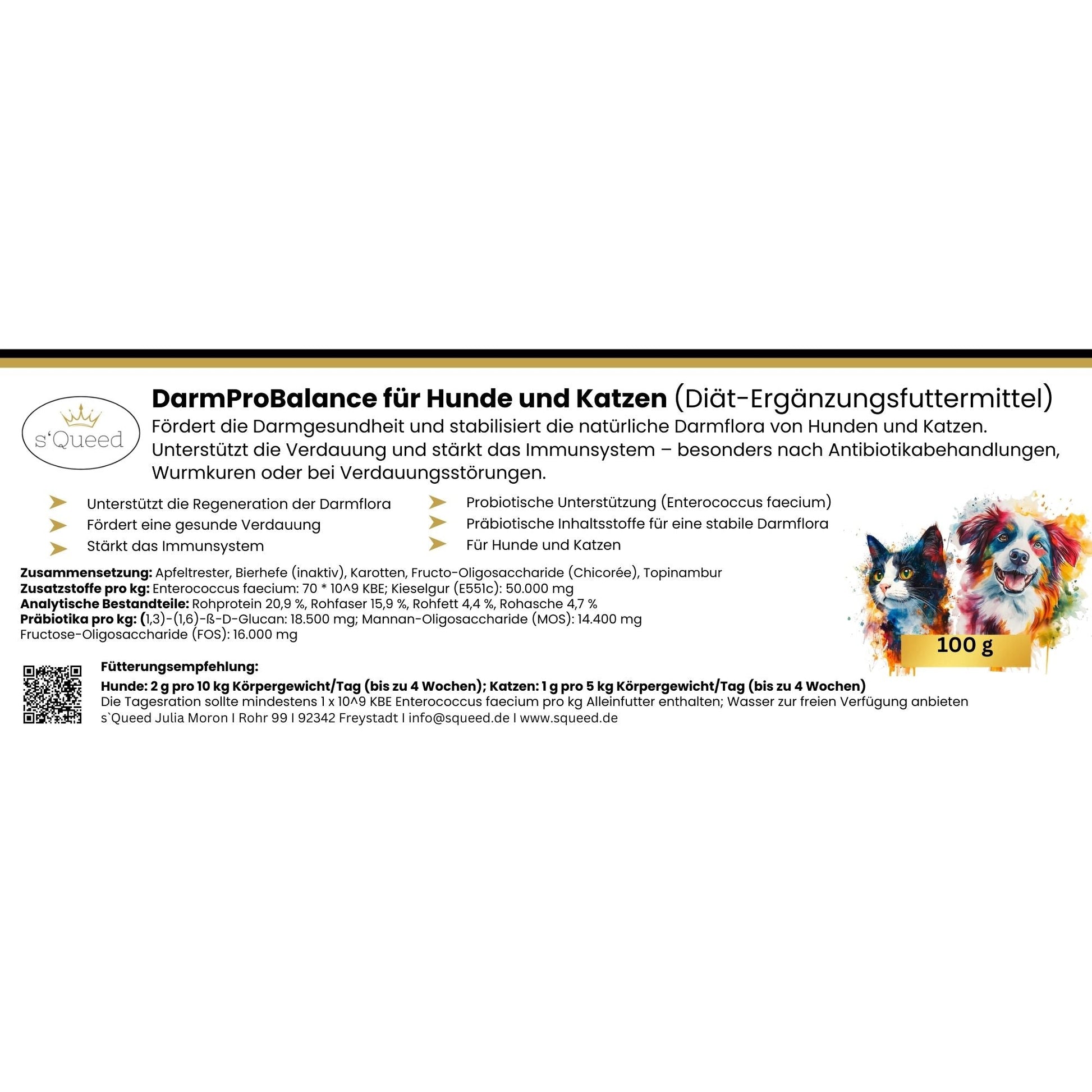 Darmpulver Katze - Durchfall und Erbrechen Katze -Darmflora Katze aufbauen