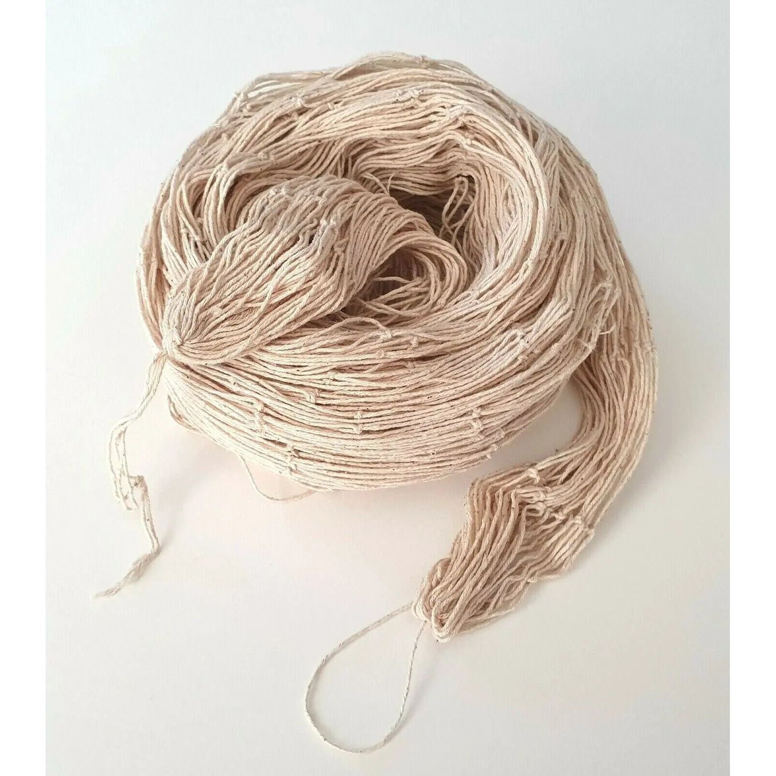 Dekonetz Fischernetz maritim weiß natur Baumwolle Deko Netz 200x400 cm