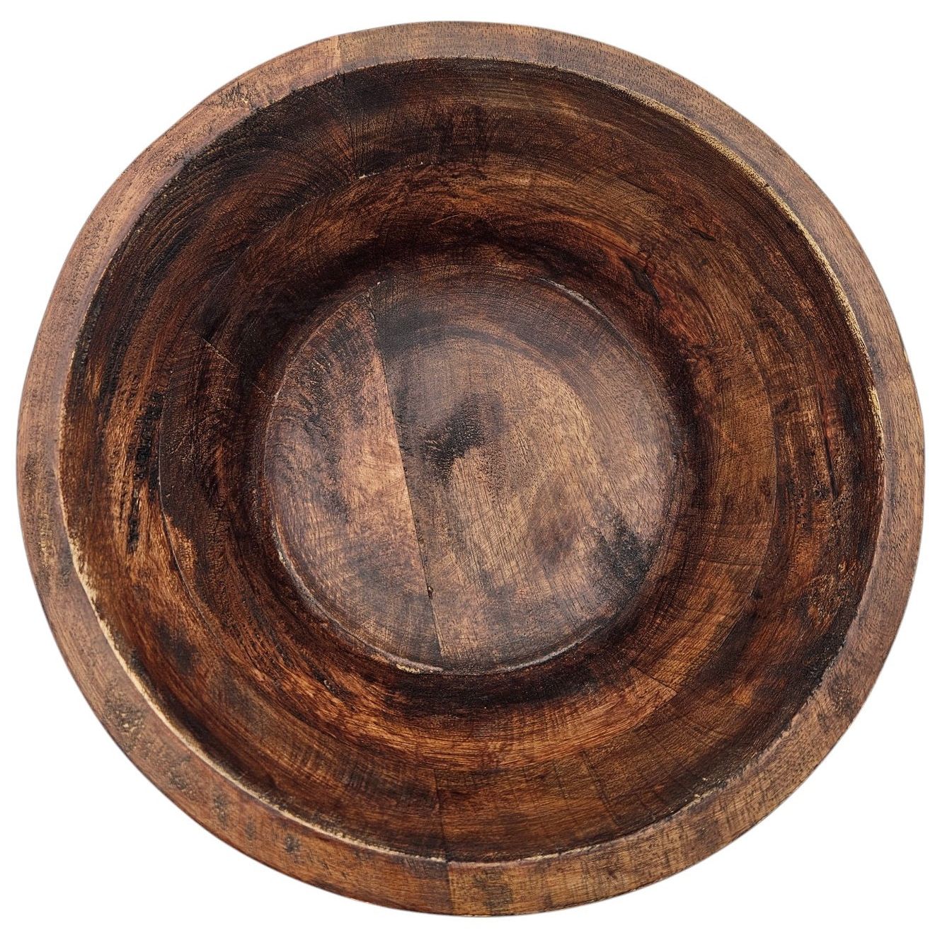 Holzschale Mango Holz Schale Dekoschale Brotschale Mangoholz Ø 30 x Höhe 9,5 cm