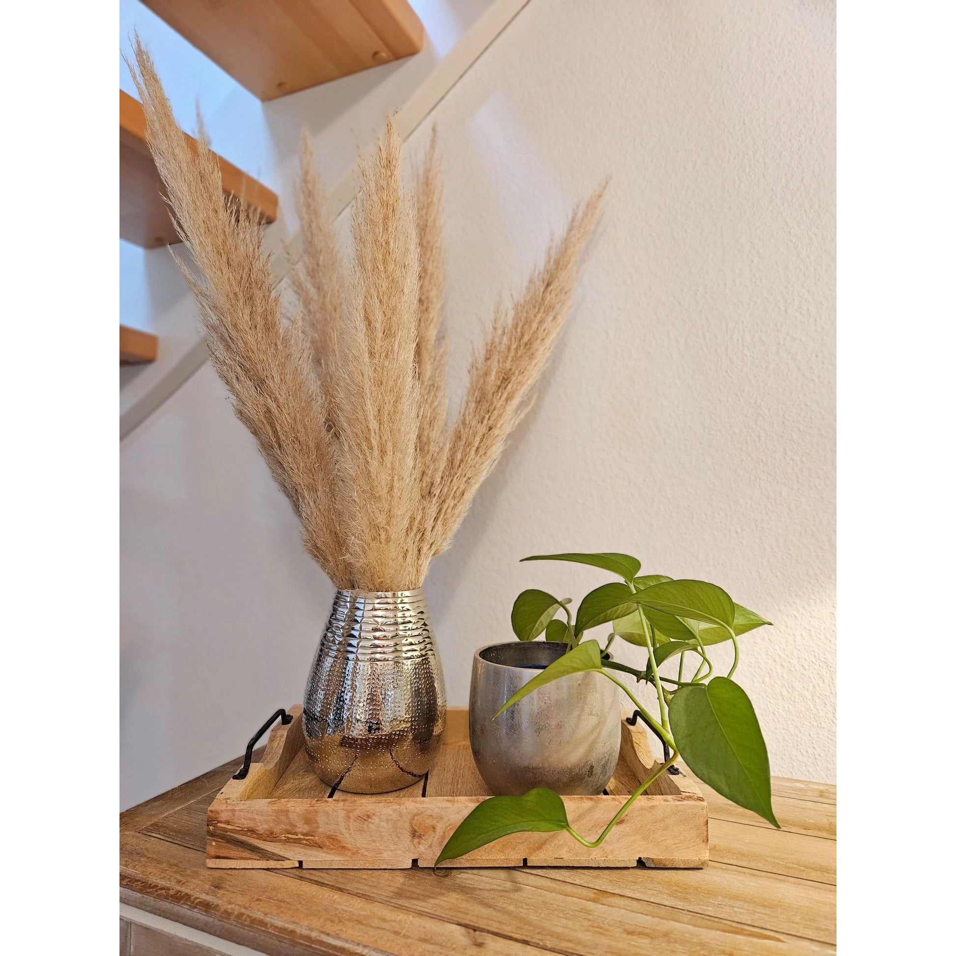 Tablett Dekotablett Holz Mango braun Deko Tischdeko Kerzentablett Holztablett Groß: 57 x 39 cm