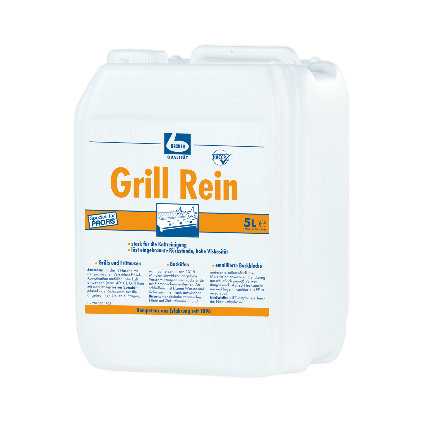Kraftvoller Grillreiniger fuer Grills, Oefen und Fritteusen