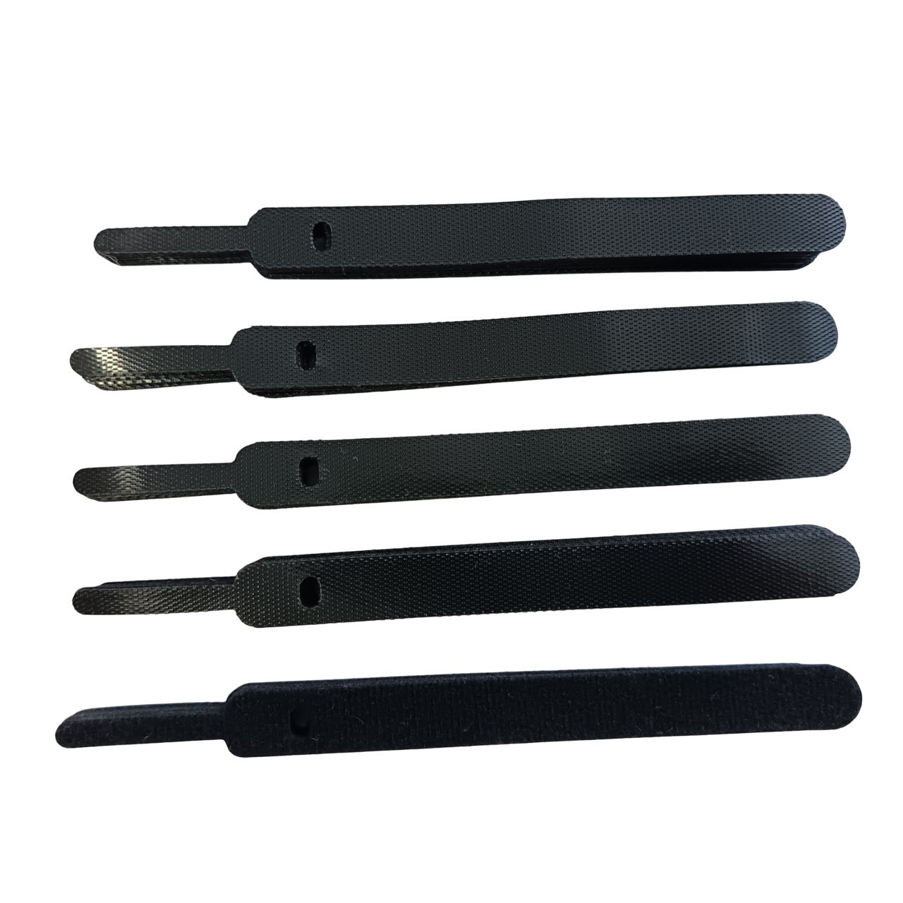 50x Klett Kabelbinder Klettband Schlaufenband 15 cm Schwarz-DREIKS