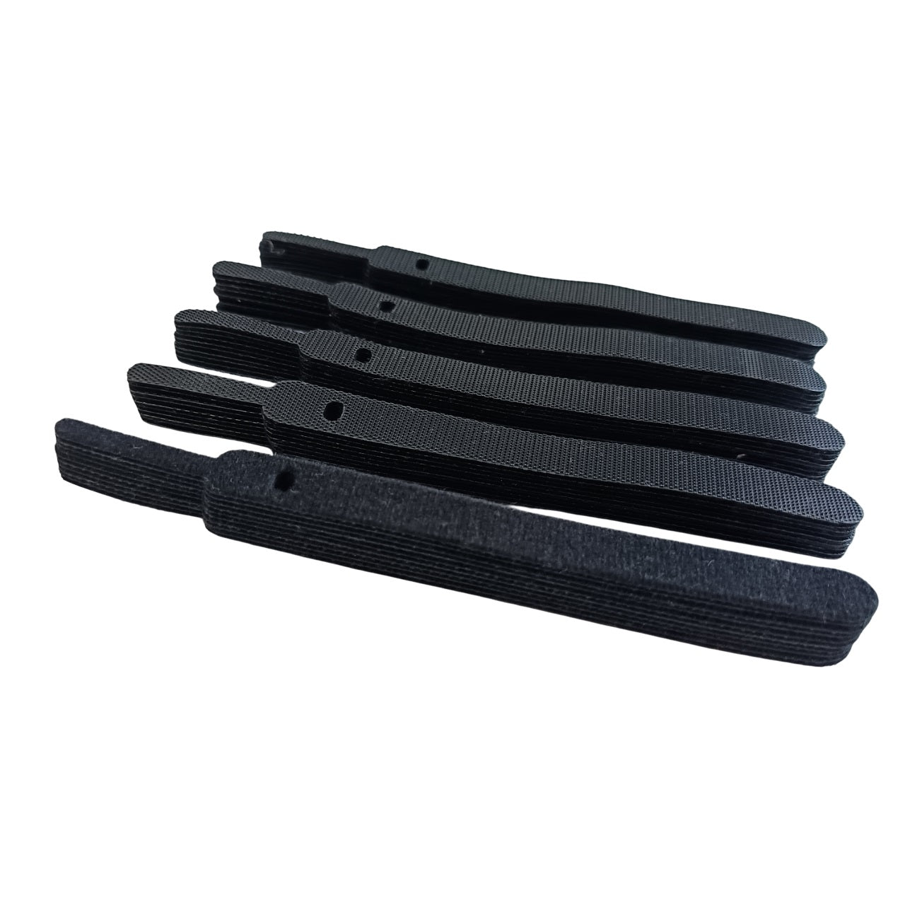 50x Klett Kabelbinder Klettband Schlaufenband 15 cm Schwarz-DREIKS