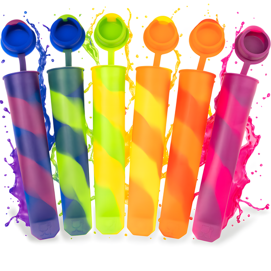 Wiederverwendbare Eisformen aus Silikon - 6 Stück