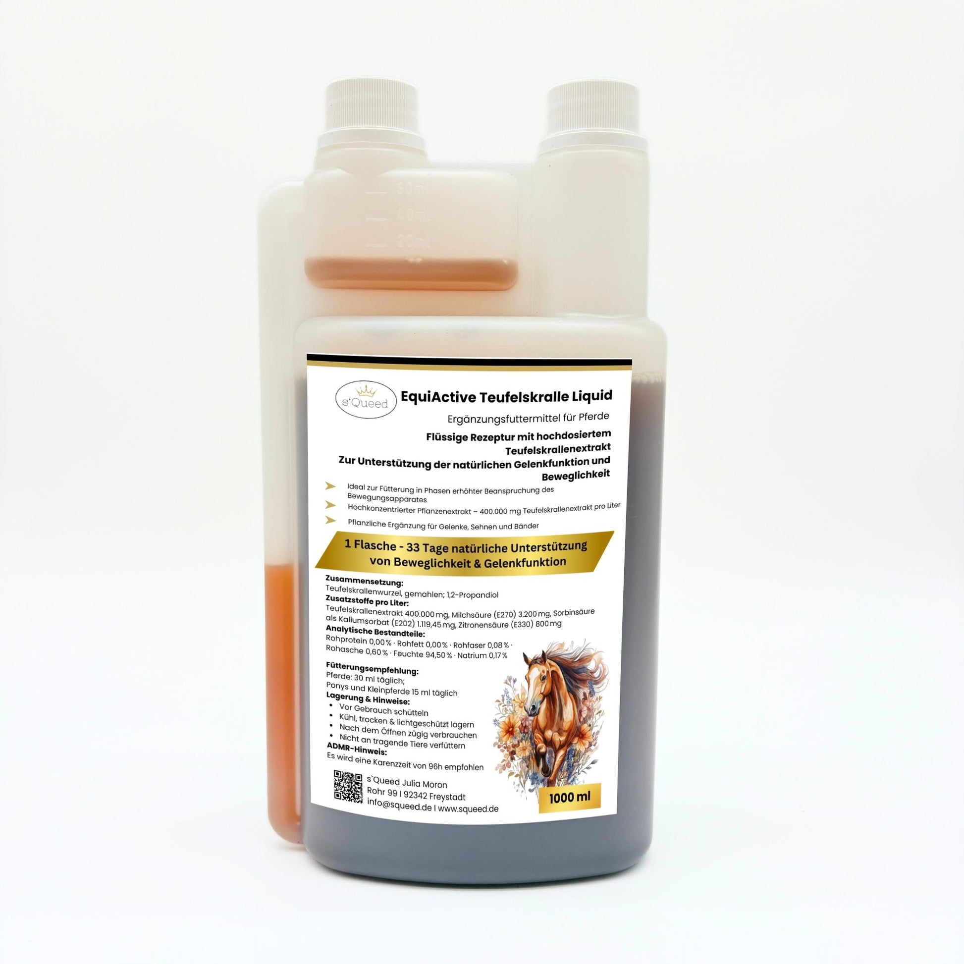 EquiActive Teufelskralle Liquid – Teufelskralle Pferd flüssig 1000 ml
