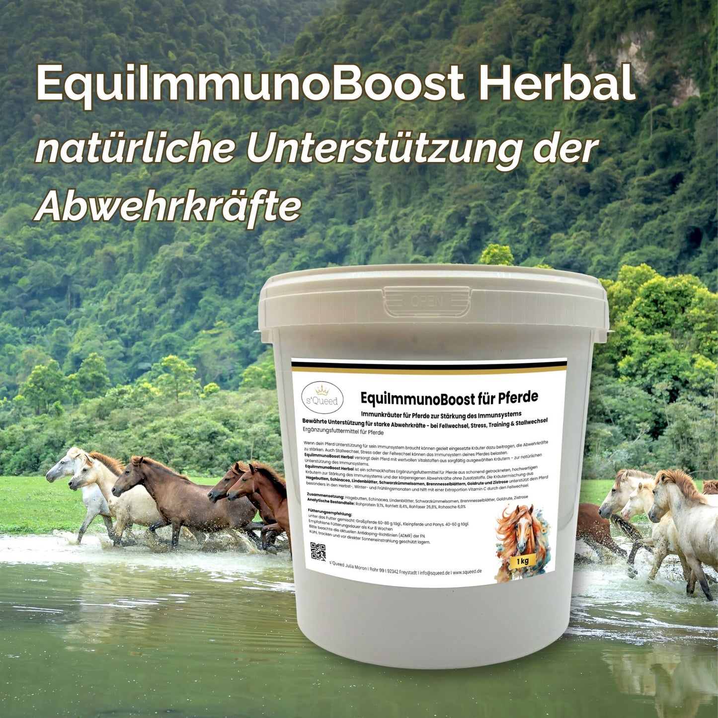 EquiImmunoBoost Herbal 1kg natürliche Stärkung der Abwehrkräfte