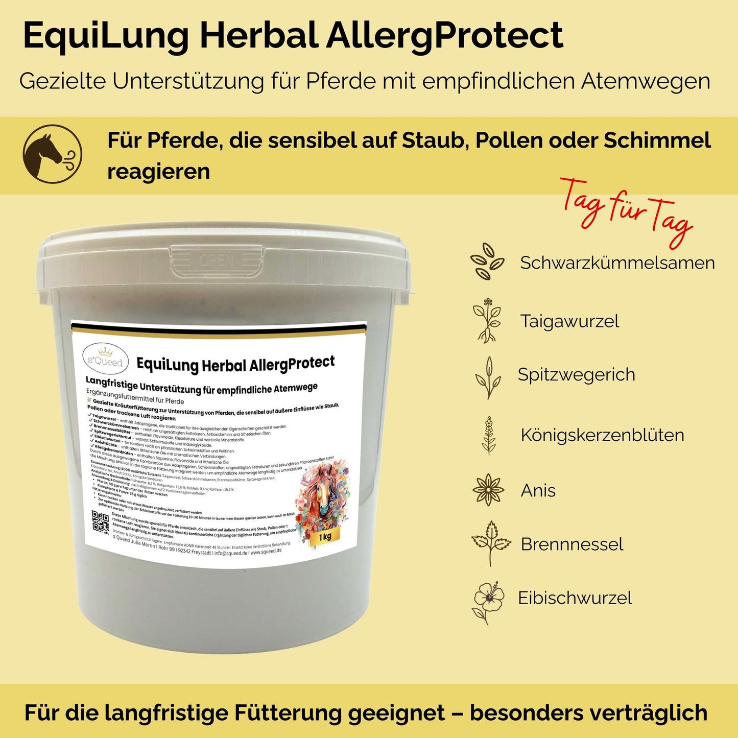 EquiLung Herbal AllergProtect Pferde Kräutermischung für Atemwege