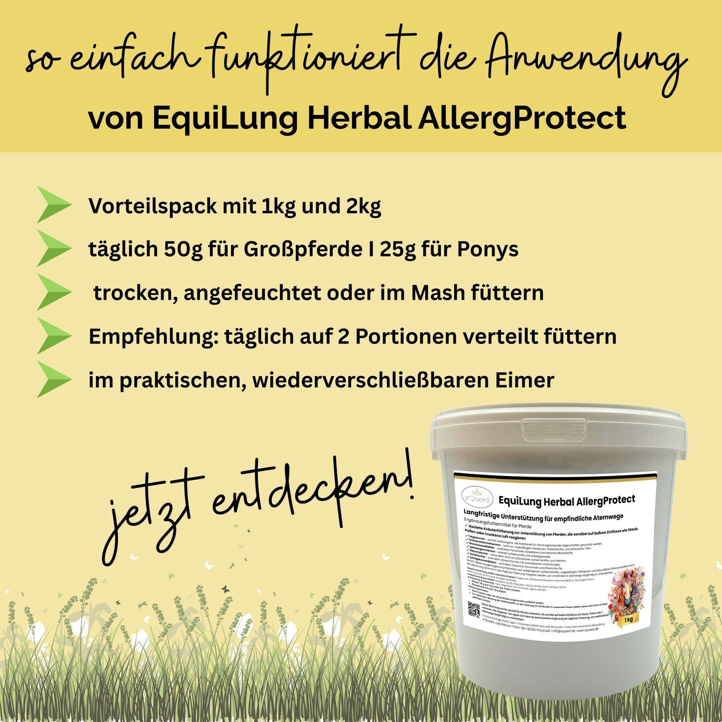 EquiLung Herbal AllergProtect Pferde Kräutermischung für Atemwege