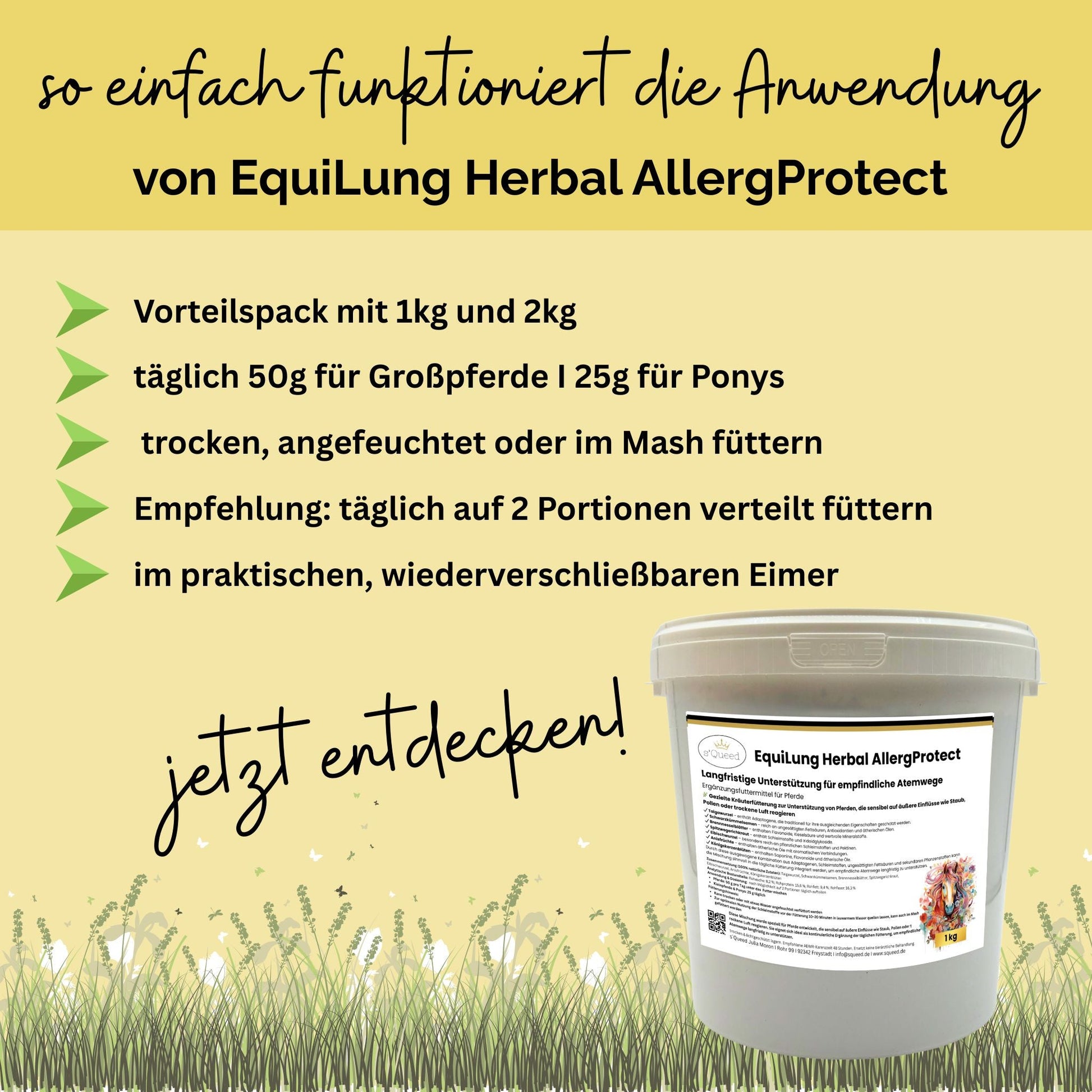 EquiLung Herbal AllergProtect Pferde Kräutermischung für Atemwege