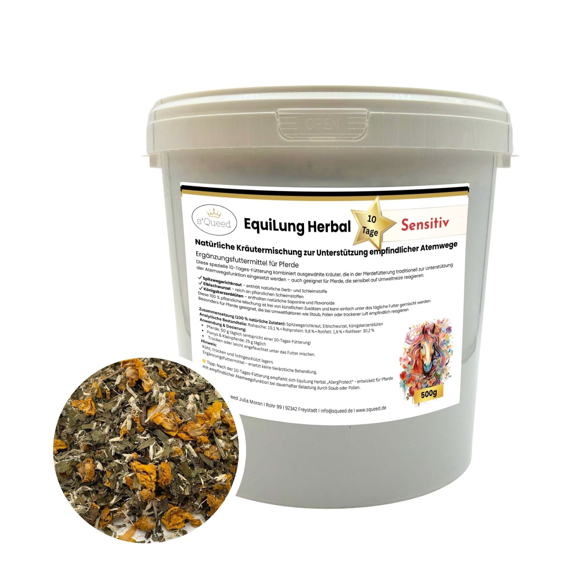 EquiLung Herbal Sensitiv 10 Tage Fütterung für empfindliche Atemwege