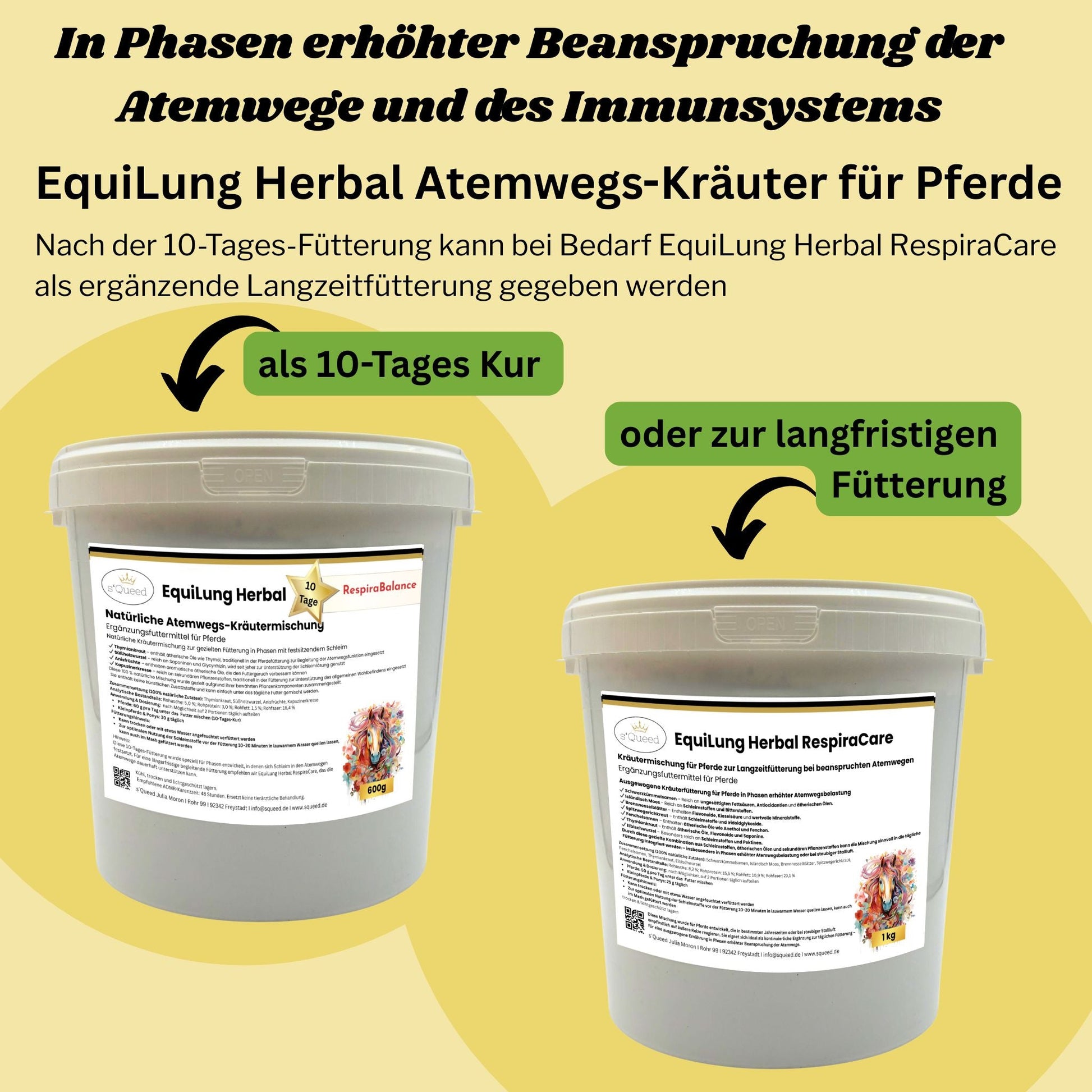 EquiLung Herbal RespiraBalance Kräutermischung zur Atemweg Unterstützung