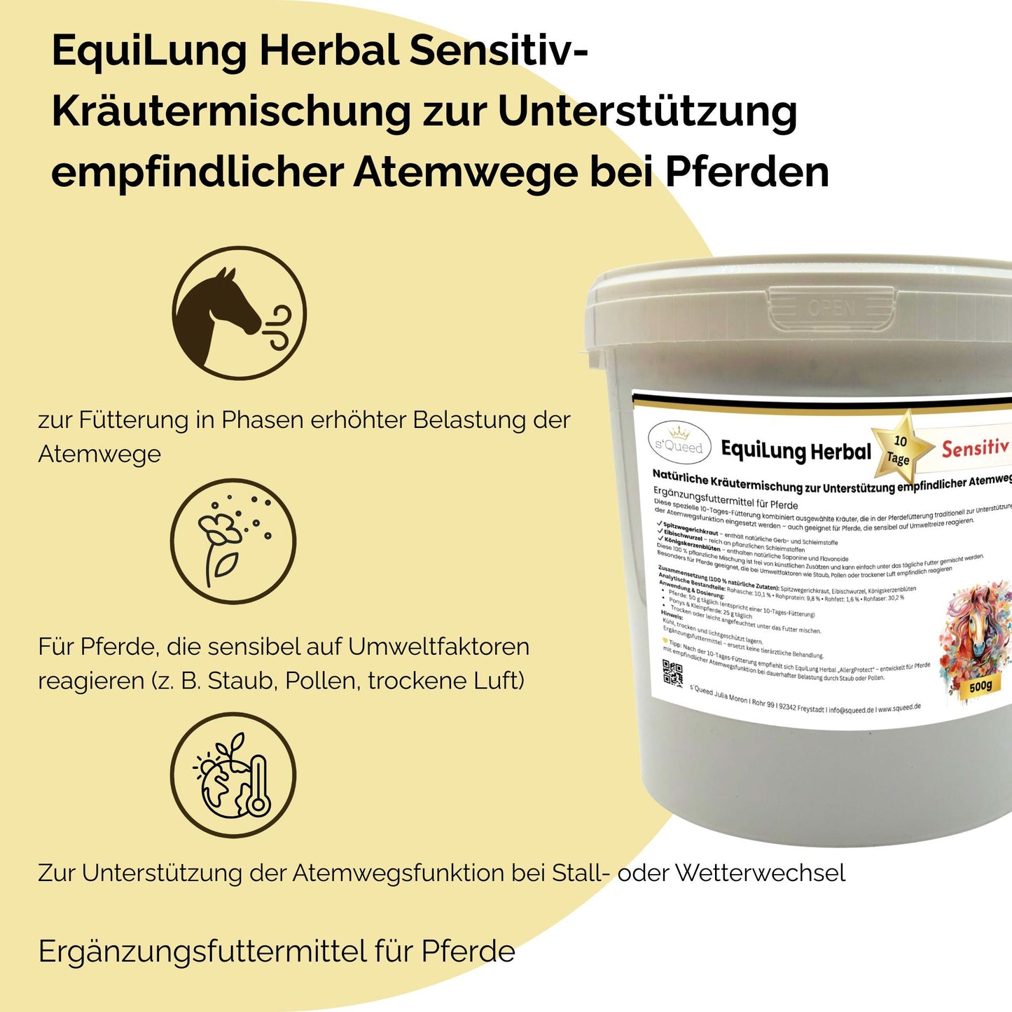 EquiLung Herbal Sensitiv 10 Tage Fütterung für empfindliche Atemwege