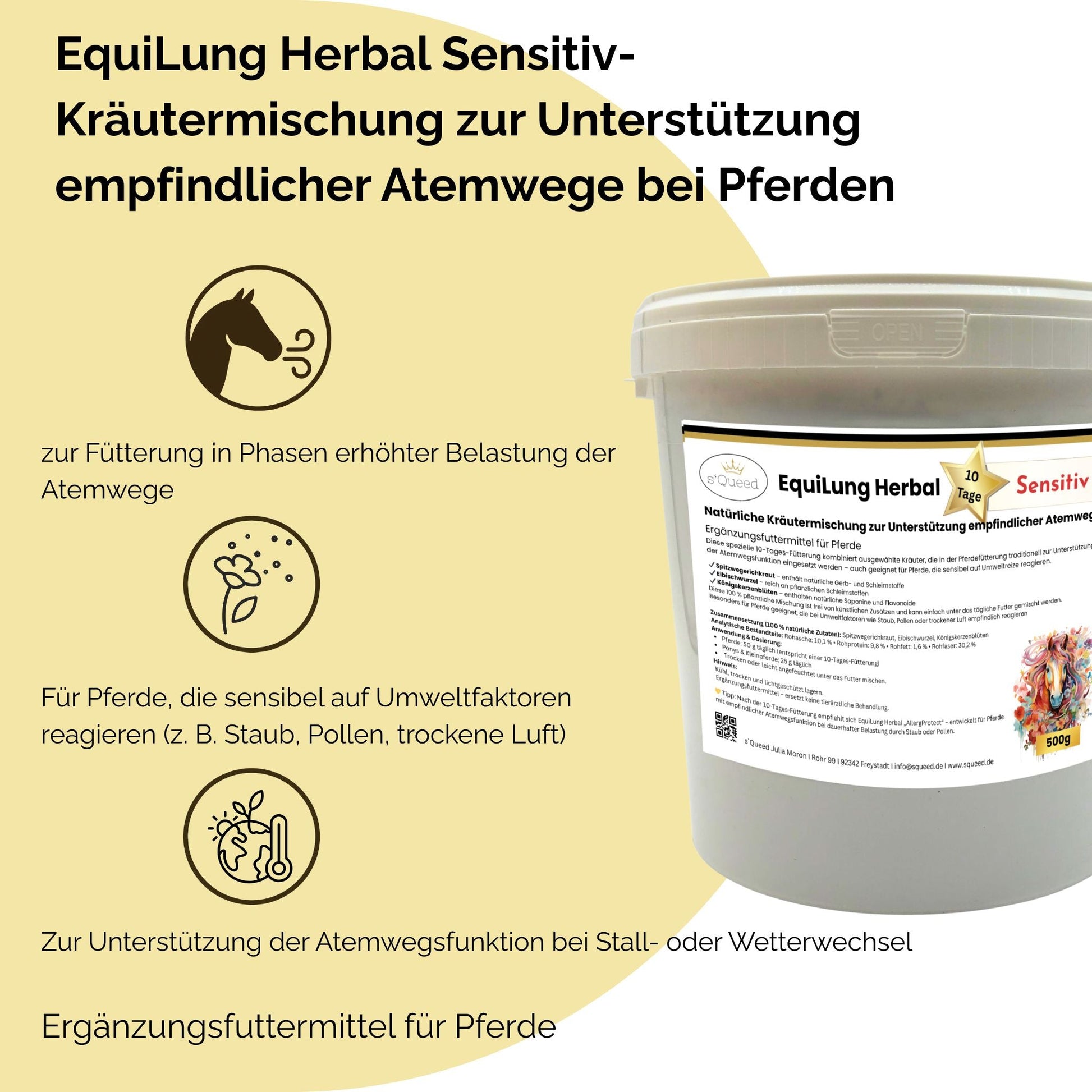 EquiLung Herbal Sensitiv 10 Tage Fütterung für empfindliche Atemwege