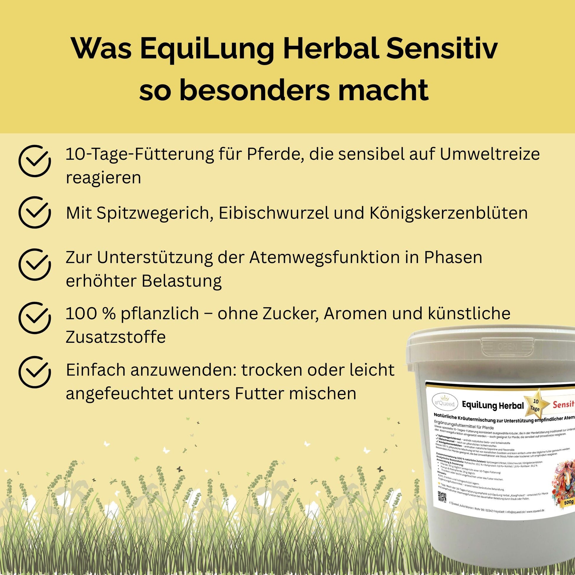 EquiLung Herbal Sensitiv 10 Tage Fütterung für empfindliche Atemwege