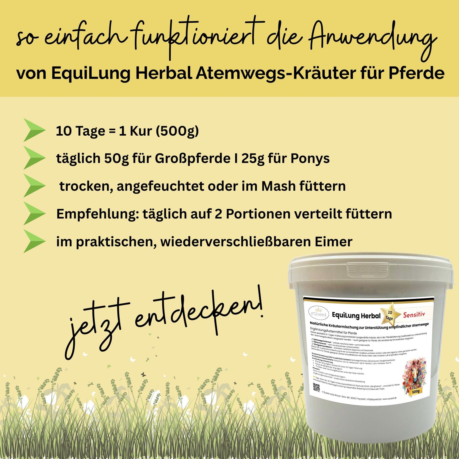 EquiLung Herbal Sensitiv 10 Tage Fütterung für empfindliche Atemwege
