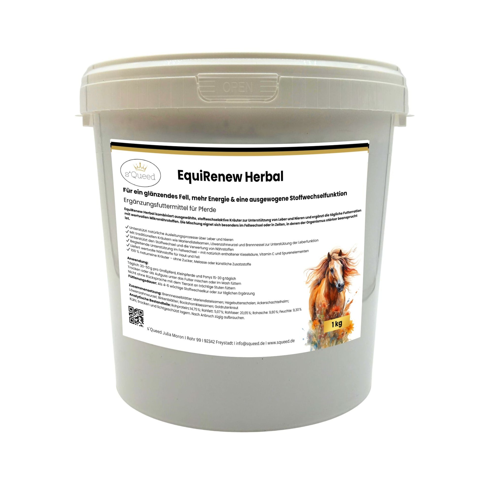 EquiRenew Herbal 1kg - Fellwechsel beim Pferd unterstützen