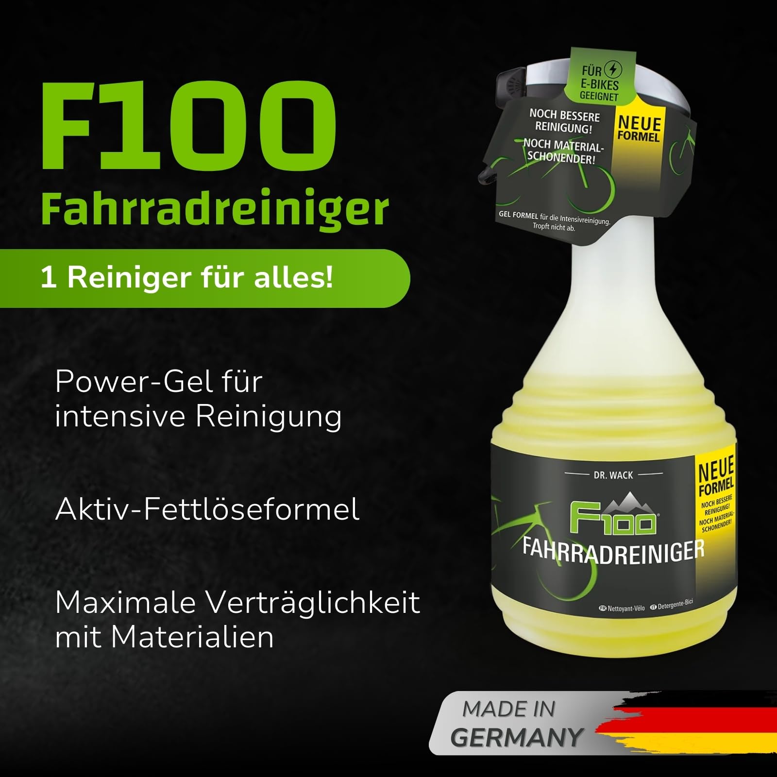 Fahrradreiniger 750ml für mühelose und gründliche Fahrradpflege