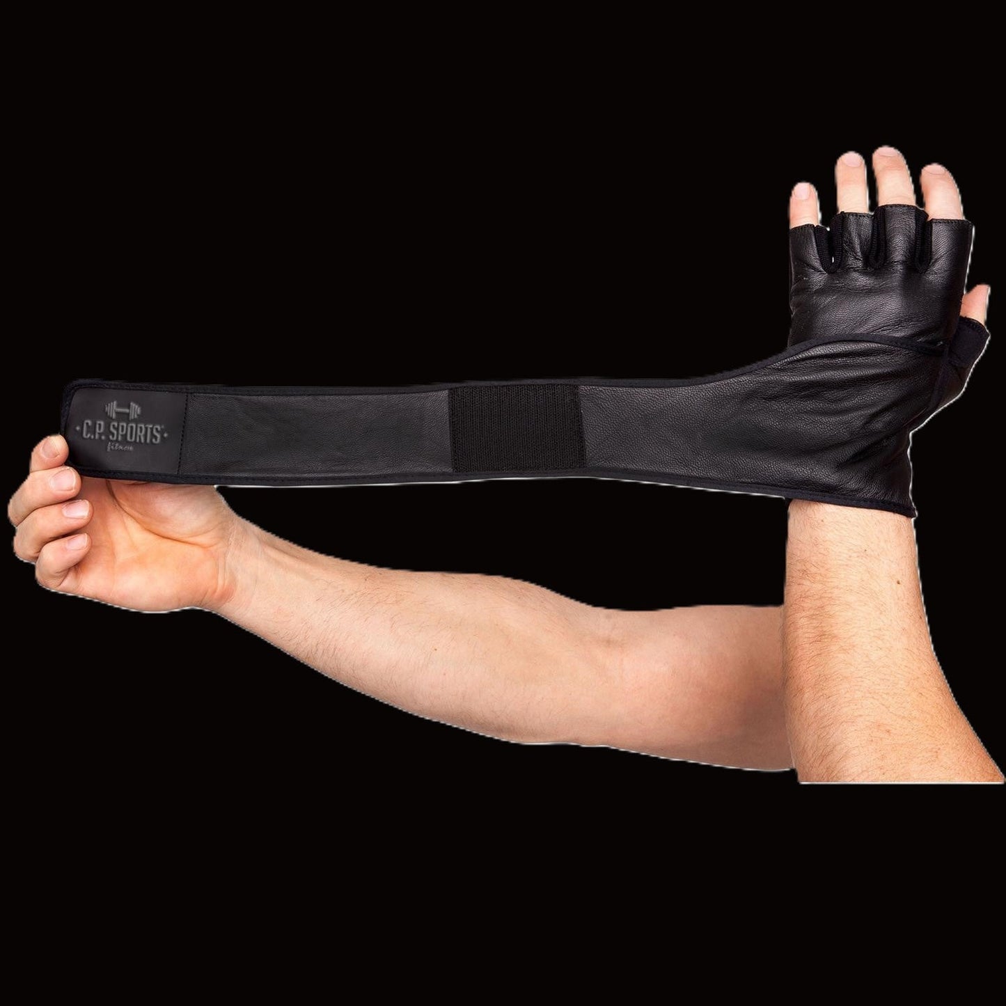 Leder Fitness Handschuhe mit stabilisierender Handgelenkbandage für Fitness-MG Sports Company