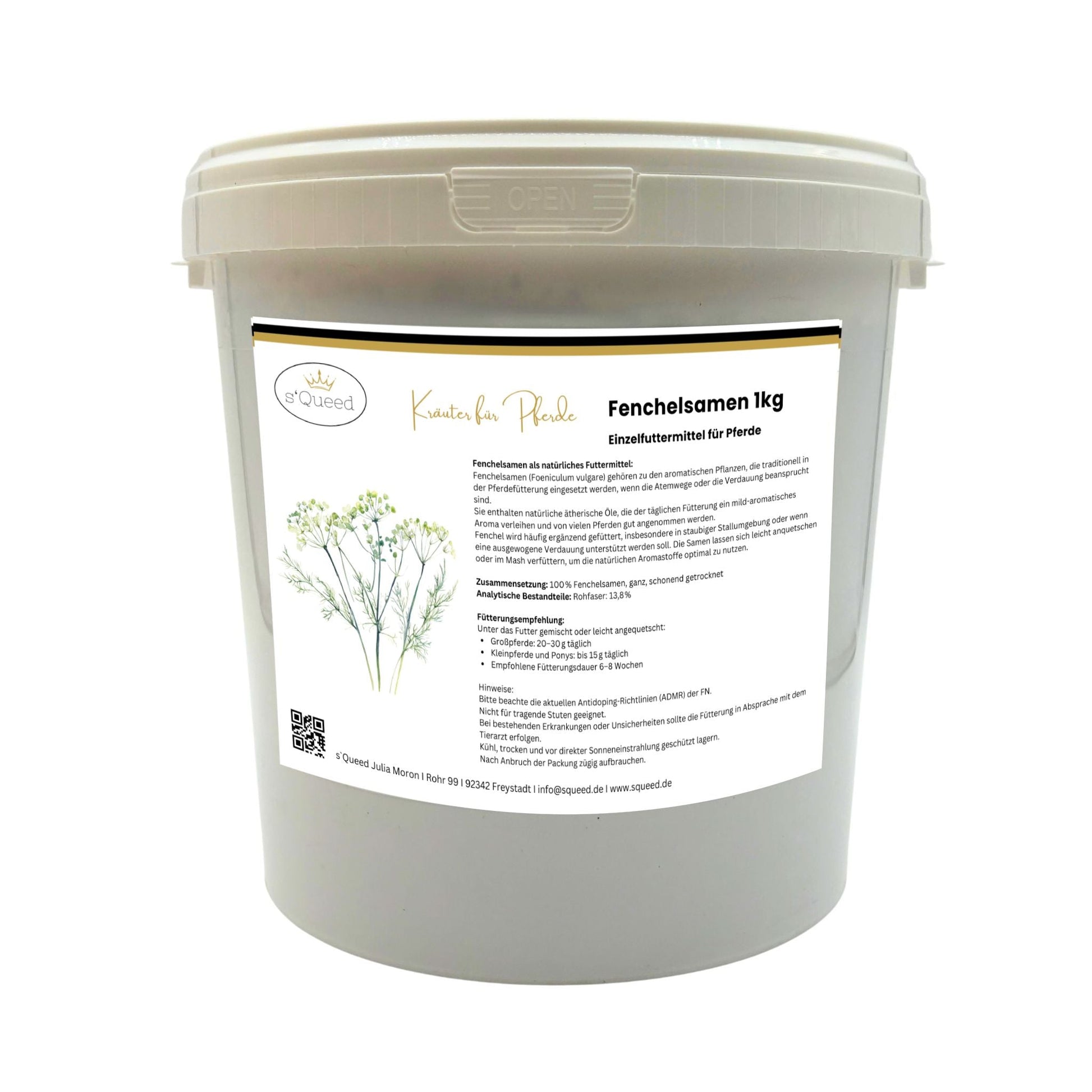 Fenchel 1kg für Pferde natürliche Unterstützung von Atemwegen und Verdauung