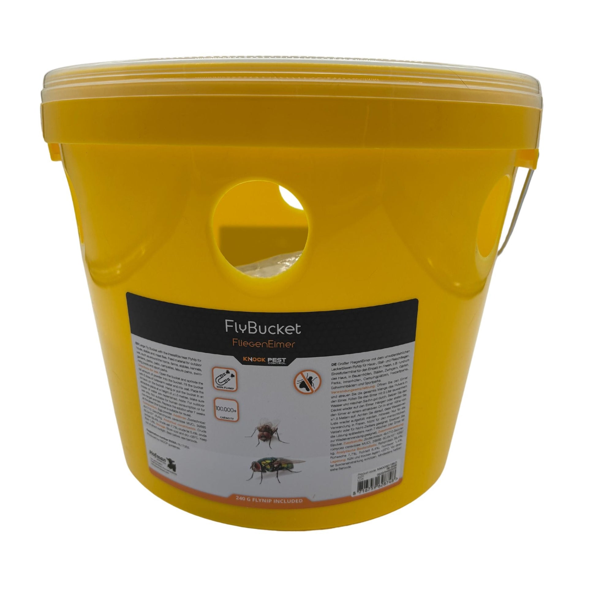 FlyNip FliegenEimer mit natürlichem Lockstoff für effektiven Fliegenschutz