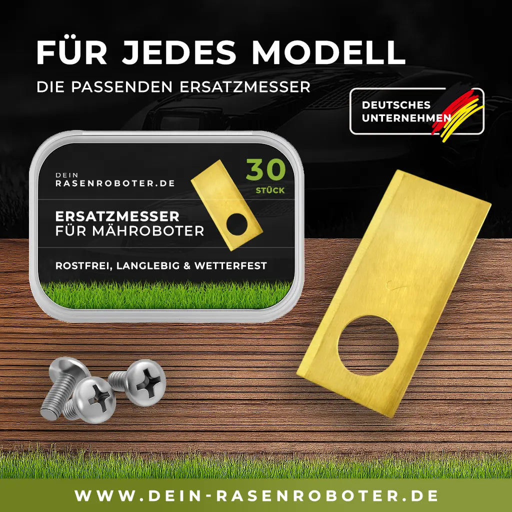 30 Titan Ersatz-Klingen-Messer für Mähroboter Mähroboter Fuxtec FX-RB218, FX-RB224 - Yabubest - Home & More