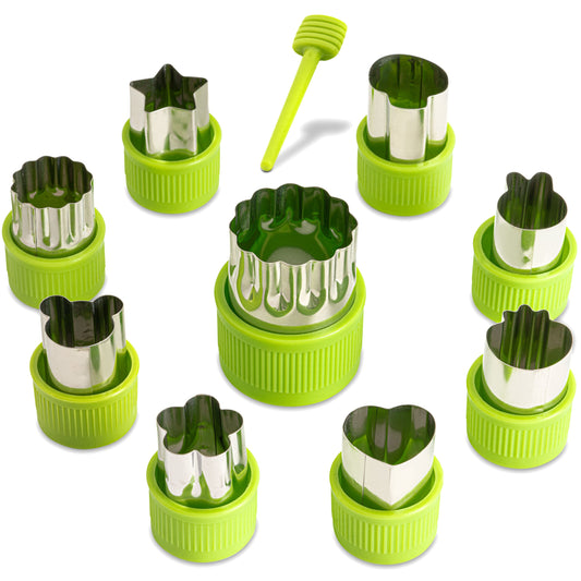 Edelstahl Ausstechformen für Gemüse Obst Gemüseausstecher - 9 Stück