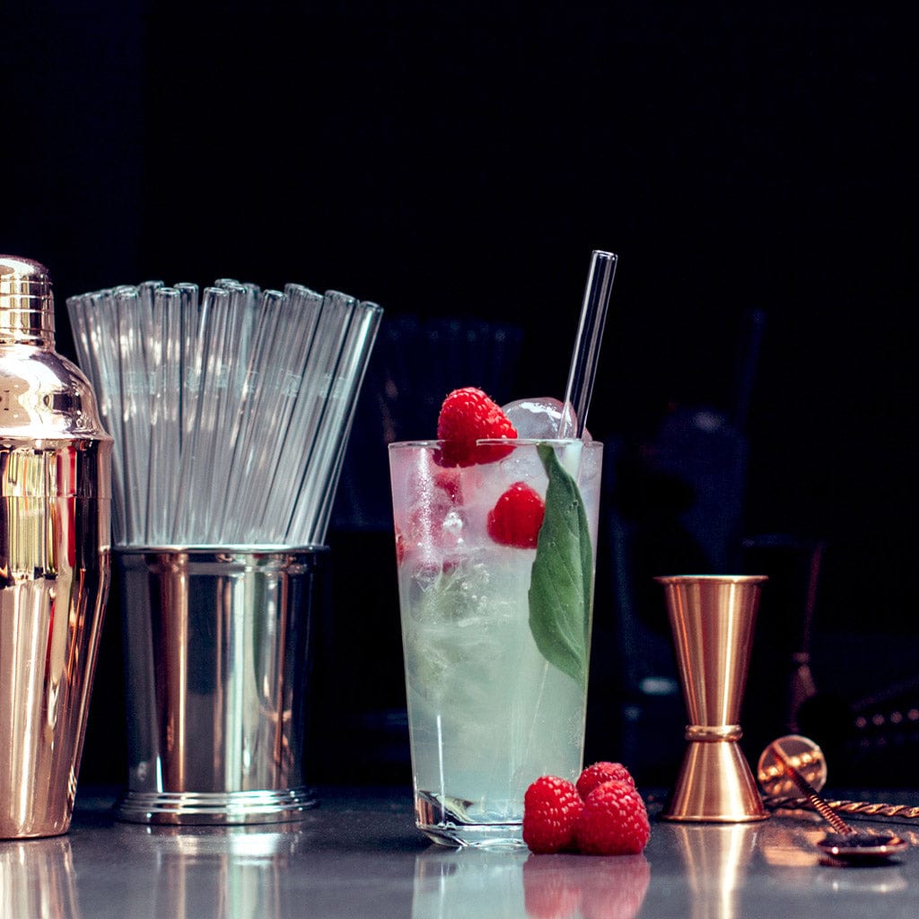 Halloween Glasstrohhalme Spooky Vibes in Halloween Farben - 20cm