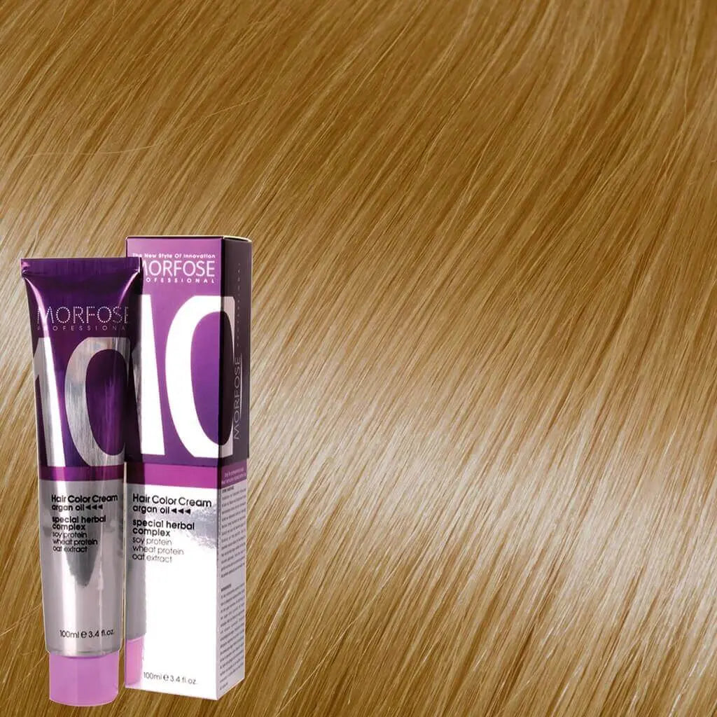 Morfose Hair Color Cream 10 Argan Oil 100 ml Gold Haarfarbe-hairOne