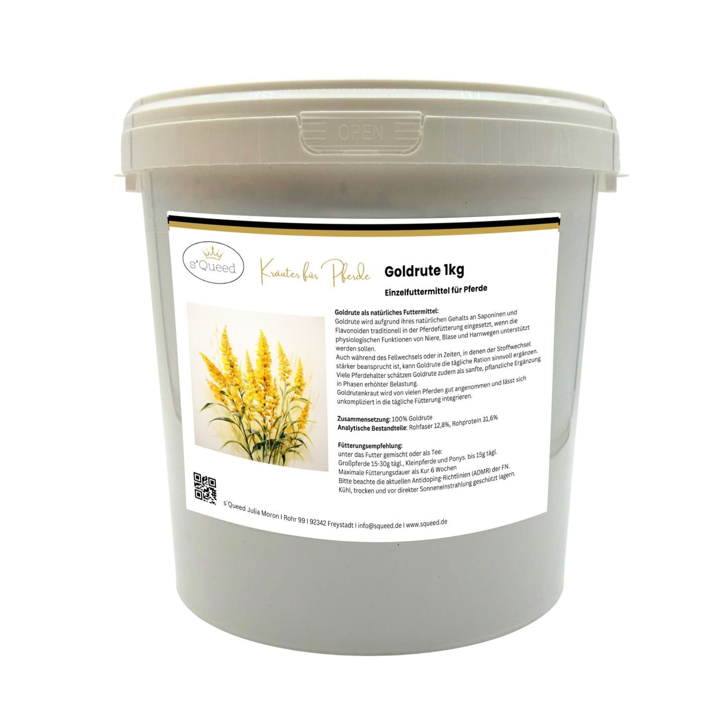 Goldrute Pferd 1kg natürliche Unterstützung für Niere Blase und Stoffwechsel