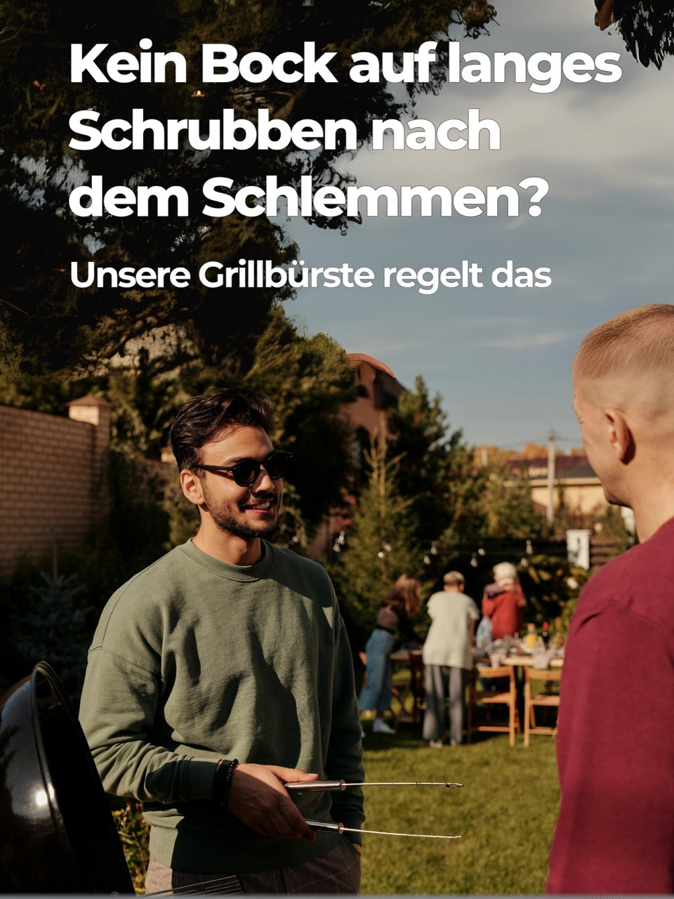 Grillbürste Messing für Gussrost & Grillrost Reinigung - Gusseisen Reiniger-Grünschloss