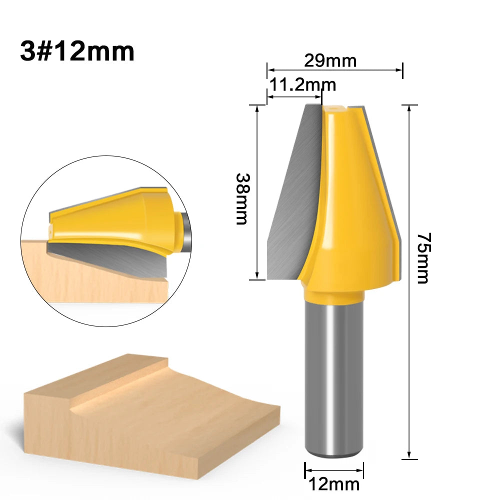 1/4 Zoll Schaft Router Bit Set für präzises Holzfräsen und Zapfenschneiden