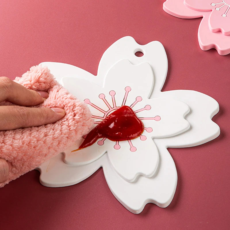 Lotus Silikon Untersetzer: Hitzeschutz - Design für Tassen - Küche