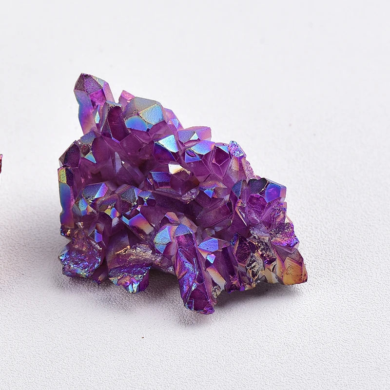 Natürlicher Blauer Quarz Kristall Cluster – Heilstein Deko Sammlung