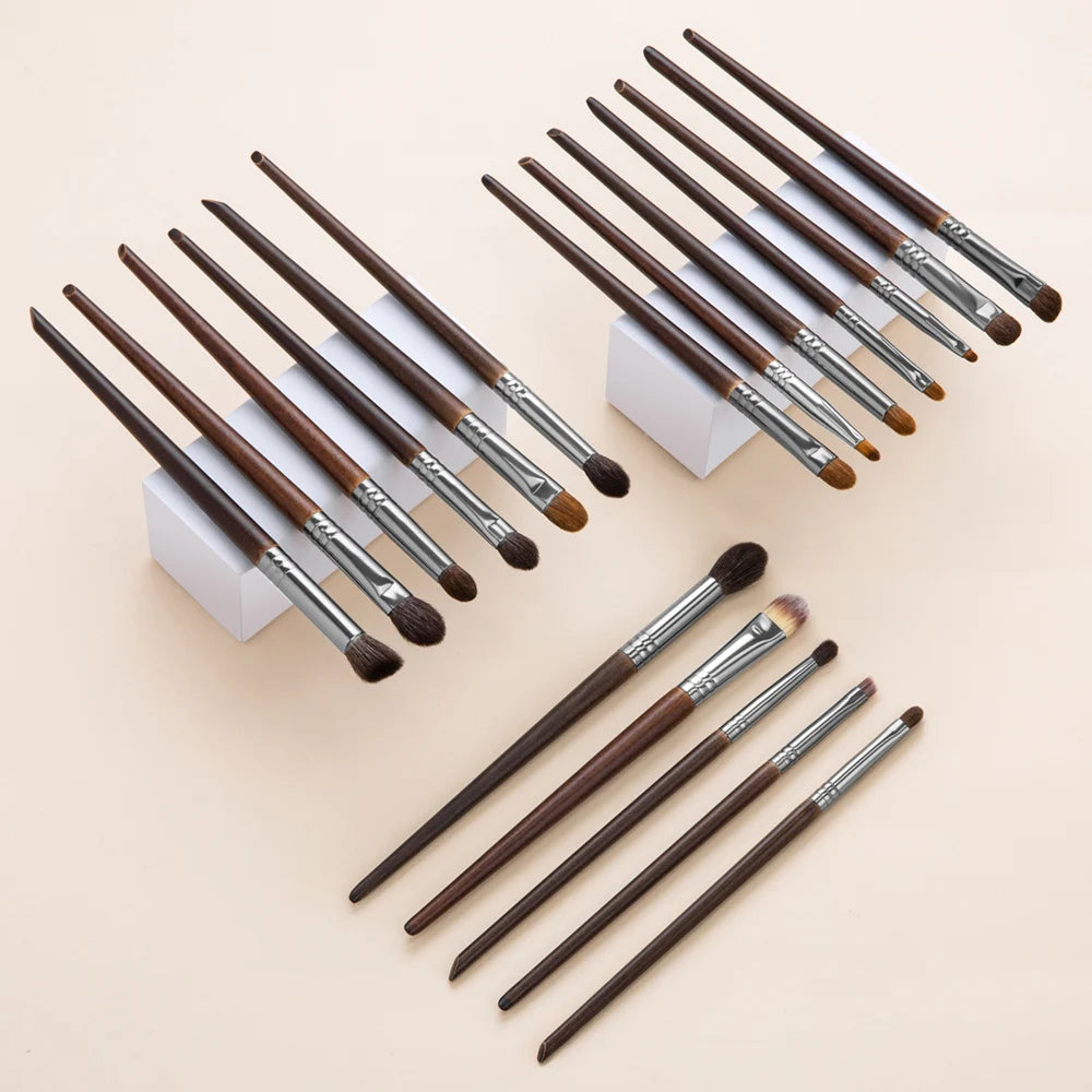 Make-up Pinsel Set 24-teilig natürliches Ziegenhaar Profi Kit