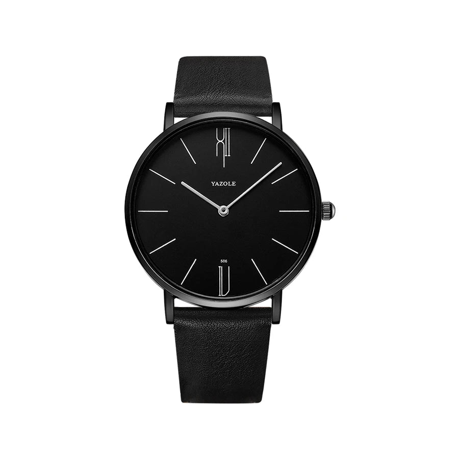 Elegante Herren Quarz Armbanduhr Lederarmband Business - Casual