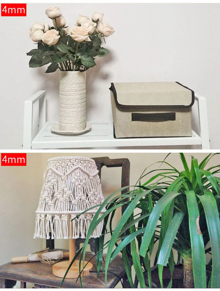 Handgemachte Makramee Baumwoll Schnur für DIY Dekoration-Yabubest - Home & More