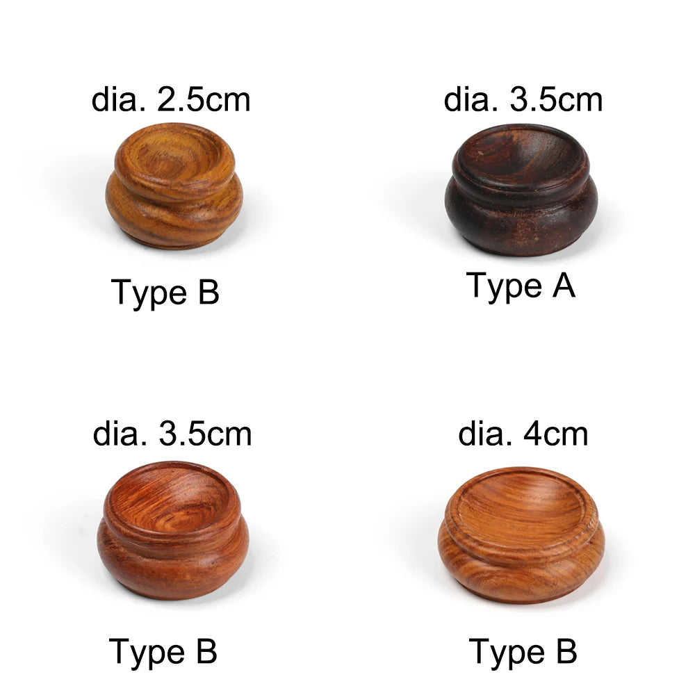 Moderner Holzhalter für Kristallkugeln mit einfacher Handhabung