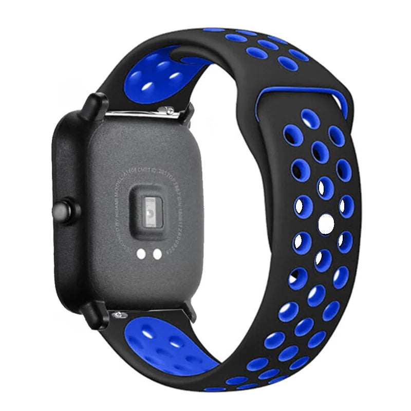 Sportliches 22mm Silikon Armband für Xiaomi Redmi Uhren Aktiv-Style