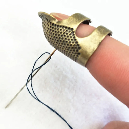 Retro Fingerhut Schutzring für Handarbeit und Nähen vielseitig einsetzbar