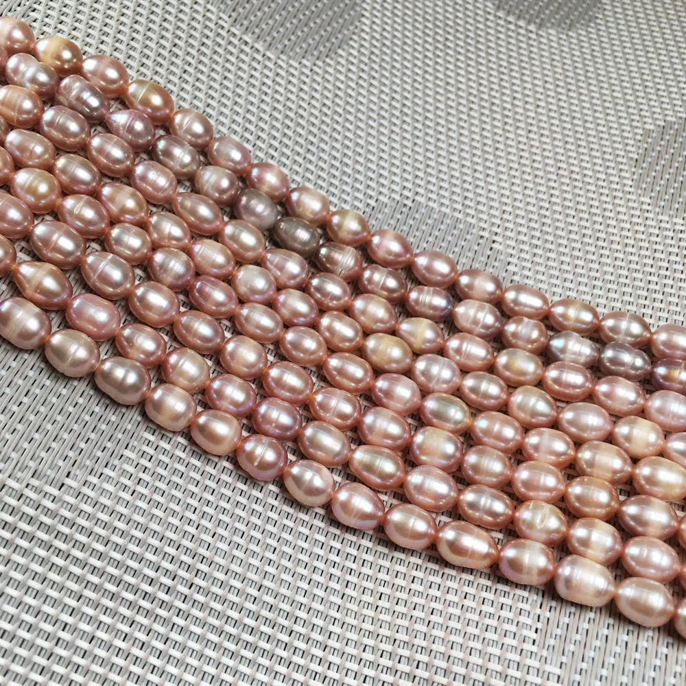 Natürliche Süßwasser-Perlen Rund Lose Schmuckperlen DIY