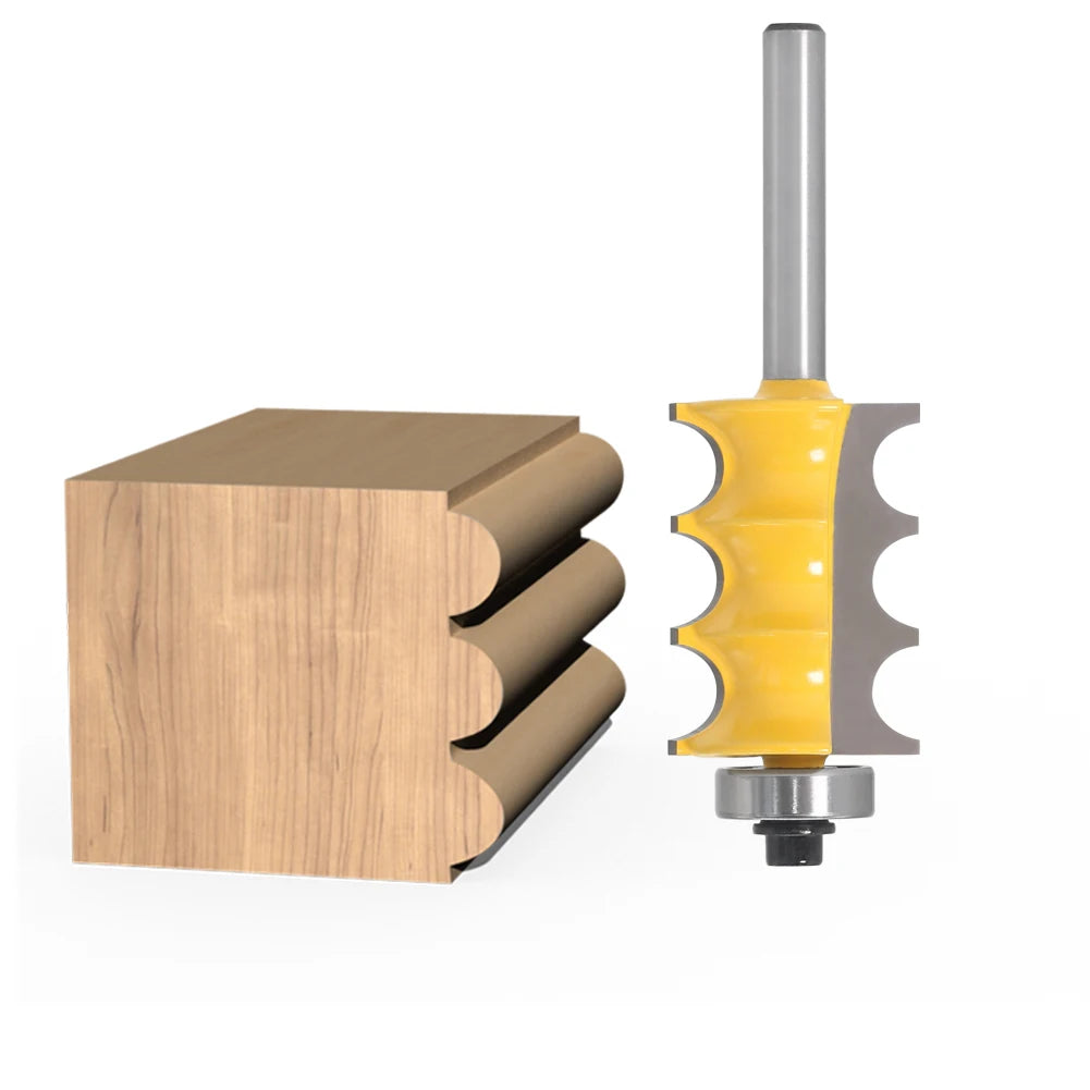 1pc 1/4 Schaft 6mm Triple Perle Form Router Bit für Holzfräsen