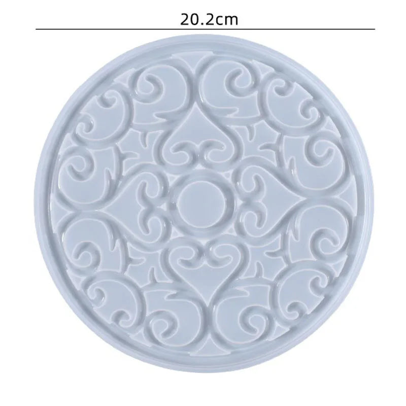 Große rechteckige Silikonform Teeteller Untersetzer Epoxidharz DIY Form