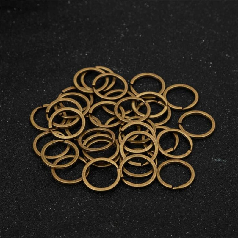 20-tlg. Antike Bronze Schlüsselringe 25-30mm für DIY Schmuckherstellung