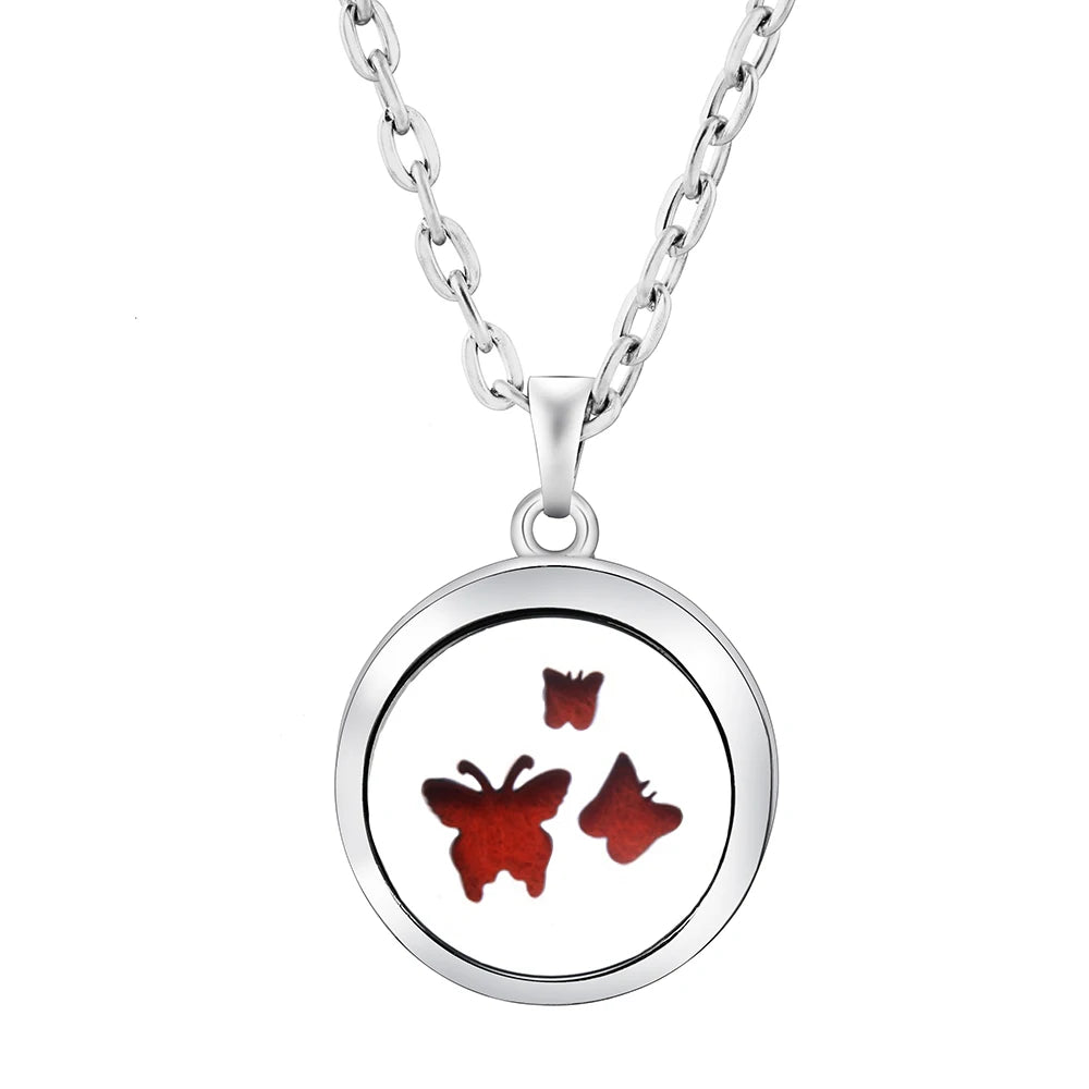 Elegante Aromatherapie Halskette mit Edelstahl Anhänger