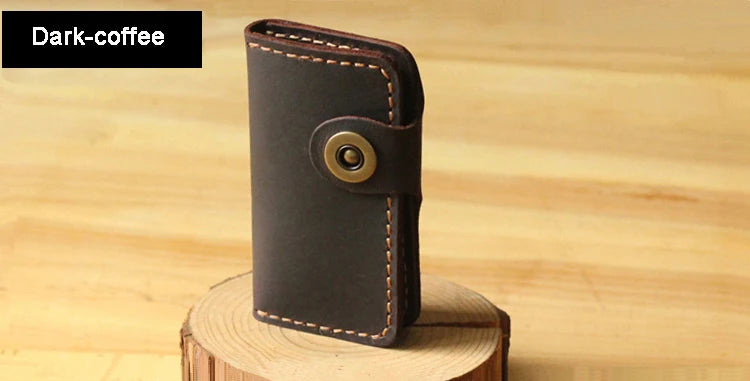 Handgemachtes echtes Leder Schlüsseletui für Herren und Damen