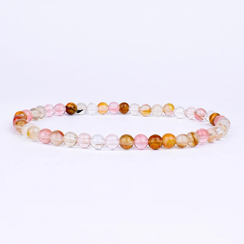 Naturstein Perlen Armband für Energie und Wohlbefinden Unisex