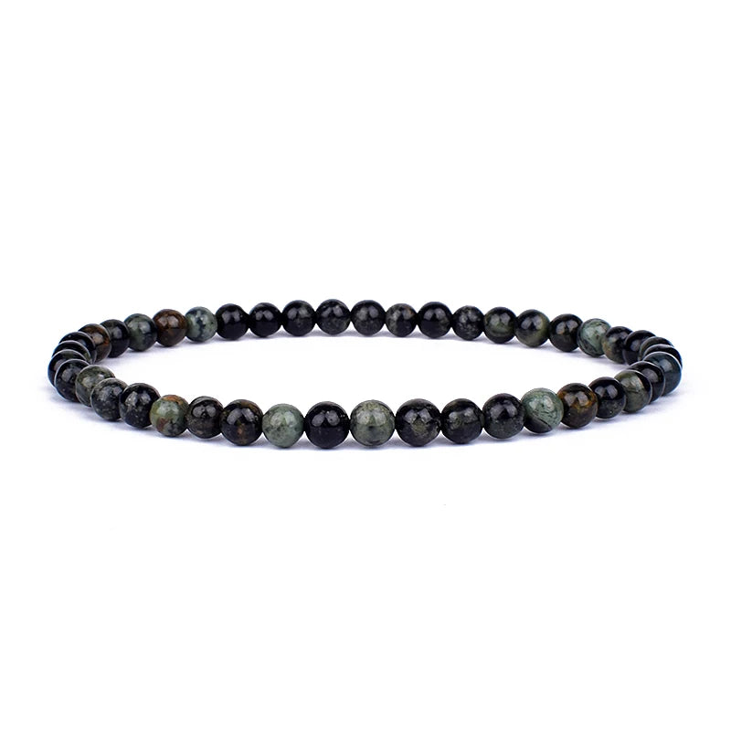 Naturstein Perlen Armband für Energie und Wohlbefinden Unisex