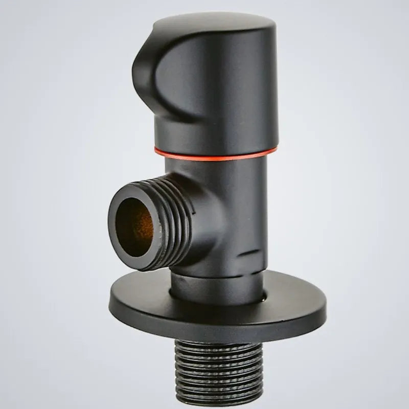 Schwarzes Eckfüllventil G1/2 aus Edelstahl für Heiß Kalt Wasserinstallation