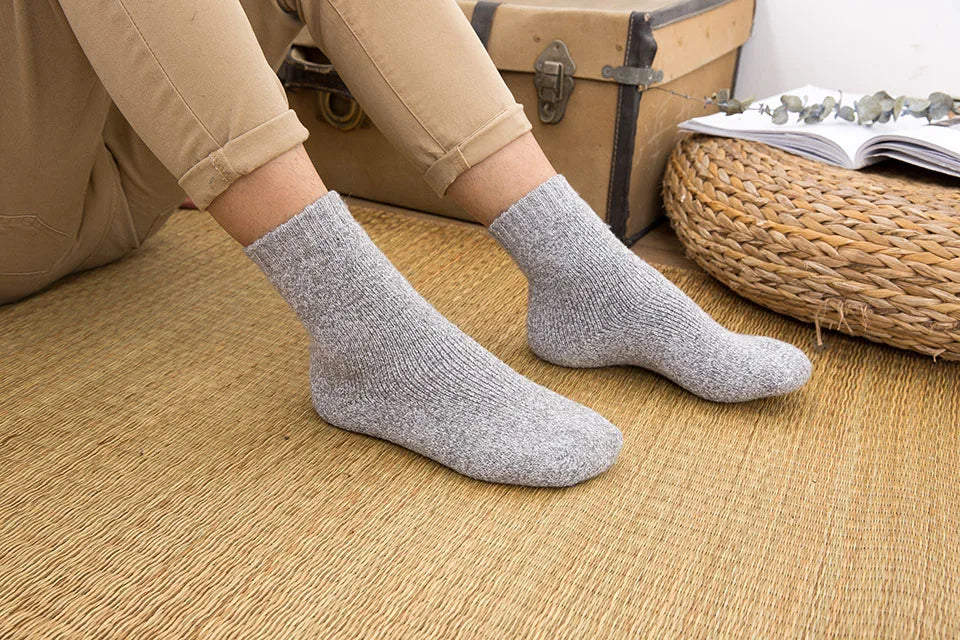 Dicke warme Merino Wollsocken für Männer im 3er Pack