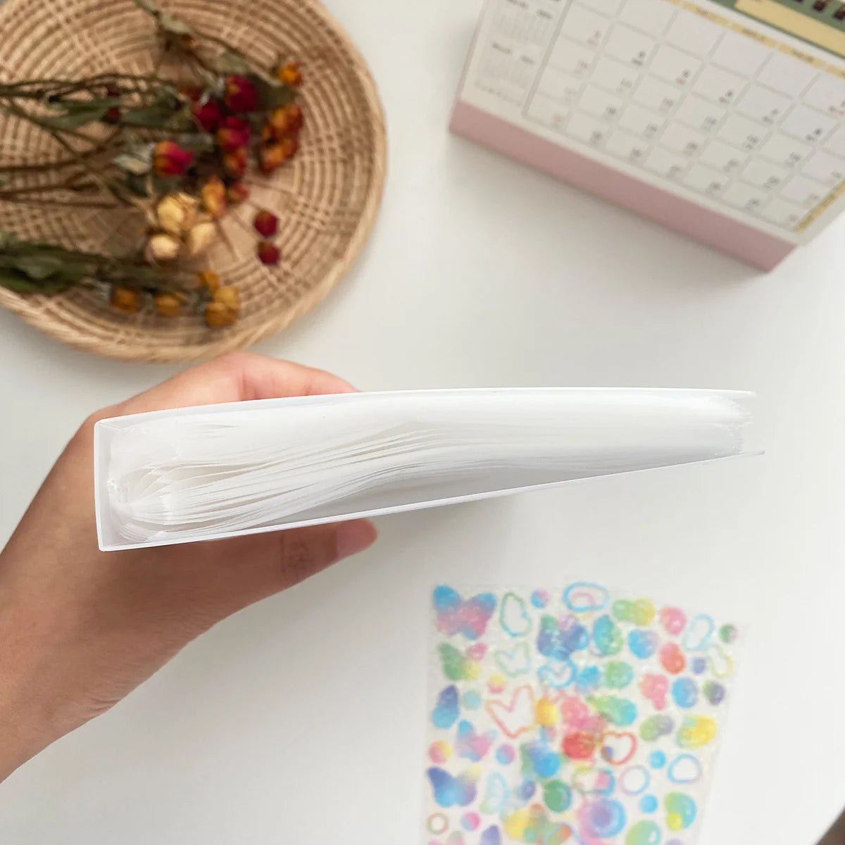 Organizer für Aufkleber und Scrapbooking Materialien zur sicheren Aufbewahrung